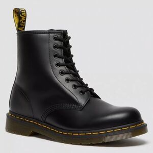 Dr. Martens 1460 Black Smooth Leather 8-Eye Combat Boots